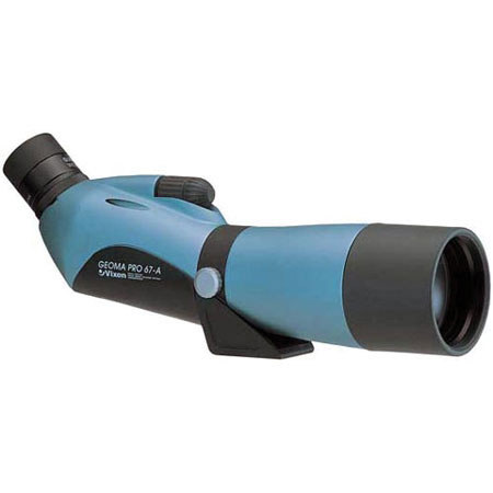 Vixen Geoma Pro 67A Waterproof Spotting Scope, 45° Angled, with 16 - 48x Zoom Eyepiece and Aiming Sight on Porta Mount