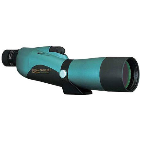Vixen Geoma Pro 67S Waterproof Spotting Scope Straight, with 16 - 48x Zoom Eyepiece and Aiming Sight, on Porta Mount