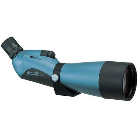 Vixen Geoma Pro 82A Waterproof Spotting Scope 45° Angled, with 20 - 60x Zoom Eyepiece and Aiming Sight on Porta Mount
