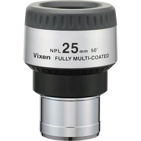 Vixen PL 25mm Plossl Series 1.25" Eyepiece with 50 Degree Field of View. #39207
