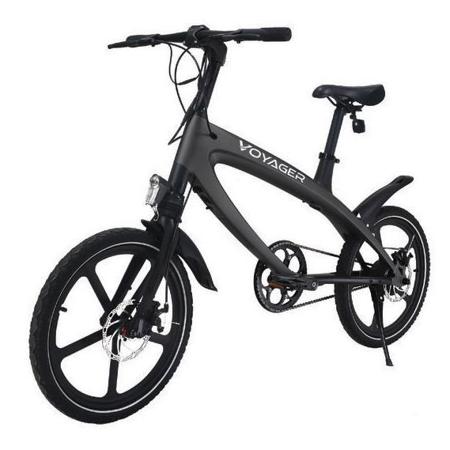 Voyager Flybrid Sport Pedal-Assist Electric Bike, Black