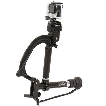 VariZoom StealthyGo Multi-Use Support & Stabilizer for GoPro/Small Camera, Black