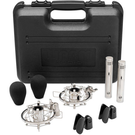 Warm Audio WA-84 Small Diaphragm Cardioid Condenser Mic, Stereo Pair, Nickel