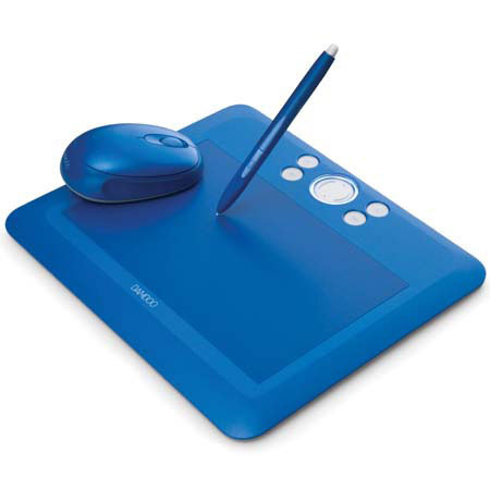 Wacom Bamboo Fun Medium Size Tablet with Pen, Mouse & Graphics Software, for Mac & PC, Blue