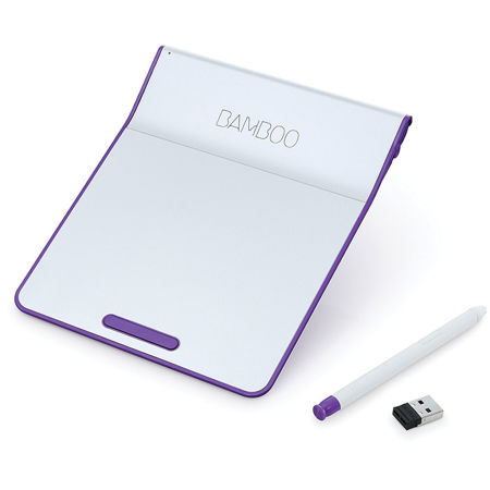 Wacom Bamboo Pad Wireless with Digital Stylus, Purple