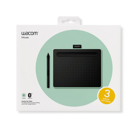 Wacom Intuos Bluetooth Creative Pen Tablet, Small, Pistachio Green