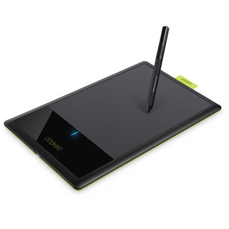 Wacom CTL470 Bamboo Connect Pen Tablet, Black/Green