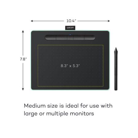 Wacom Intuos Bluetooth Creative Pen Tablet, Medium