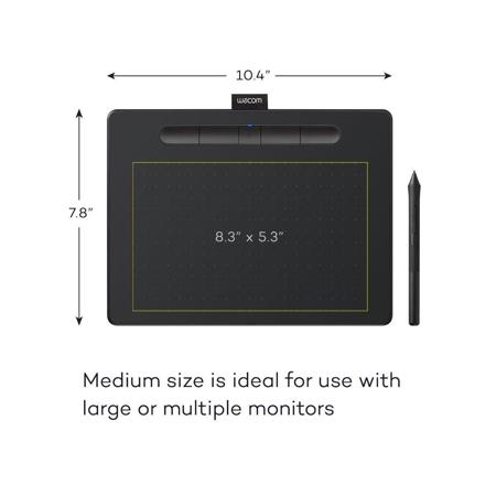 Wacom Intuos Medium Wireless CTL-6100WL/K0 Black 2018 Model