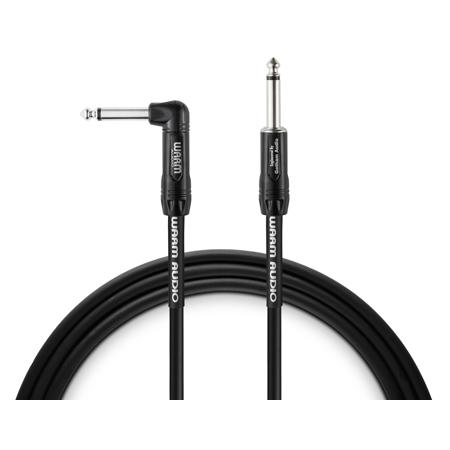 Warm Audio Pro Series 1 End Right-Angle Instrument Cable, 20', Black