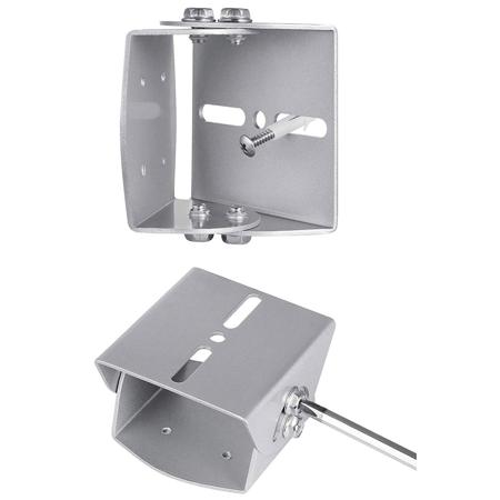 Wasserstein Adjustable Metal Mount for Nest Cam IQ Outdoor, Silver