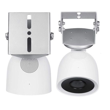 Wasserstein Adjustable Metal Mount for Nest Cam IQ Outdoor, Silver