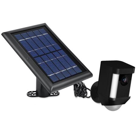 Wasserstein Solar Panel for Ring Spotlight Camera, Black