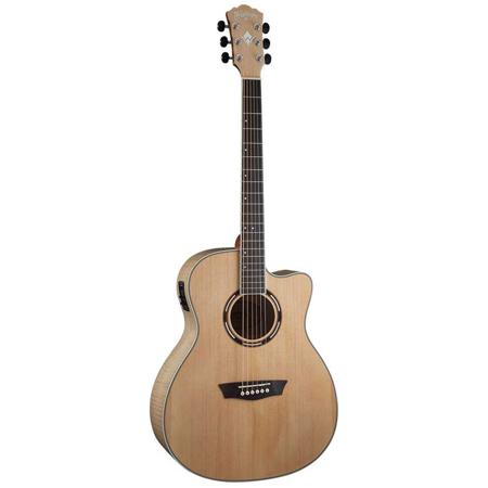 Washburn Apprentice 5 Series AG40CEK Grand Auditorium AE Guitar, Natural