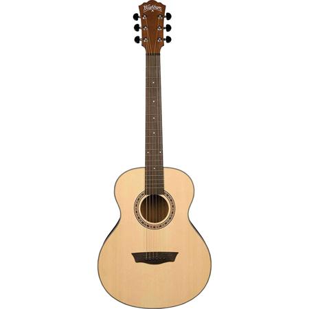 Washburn Apprentice Travel G-Mini Grand Auditorium Acoustic Guitar, Natural