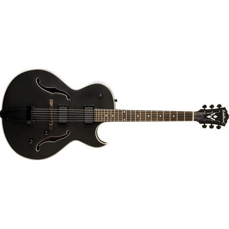 Washburn Hollowbody Series HB17CBK Semi Acoustic Guitar, Matte Black