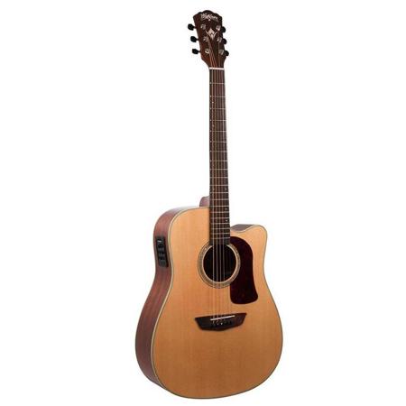 Washburn Heritage 100 HD100SWCEK Dreadnought AE Guitar, Gloss Natural