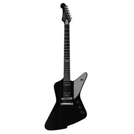 Washburn Parallaxe Series PXZ200B Priestess Electric Guitar, Black