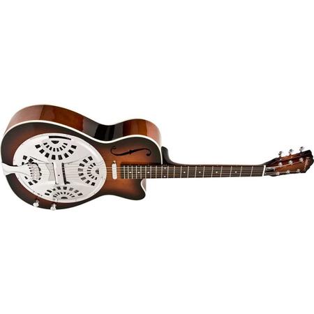 Washburn Americana R15RCE Spider Resonator Cutaway Guitar, Tobacco Sunburst