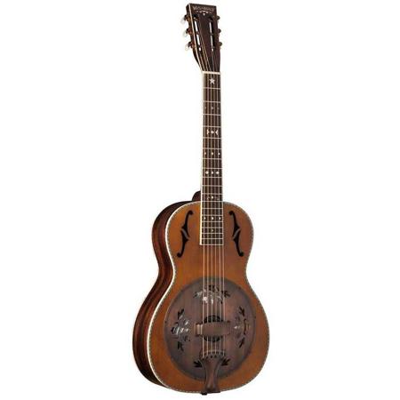 Washburn Vintage Series R360K Parlor Biscuit Resonator Guitar, Vintage