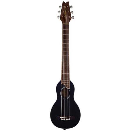 Washburn RO10B Rover Travel Size Acoustic Guitar, Black