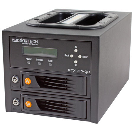 WiebeTech RTX220-QR 2 Bay Drive Enclosure, 6TB, Win