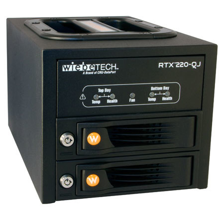 WiebeTech RTX220-QJ 2 Bay Drive Enclosure, JBOD, 0GB