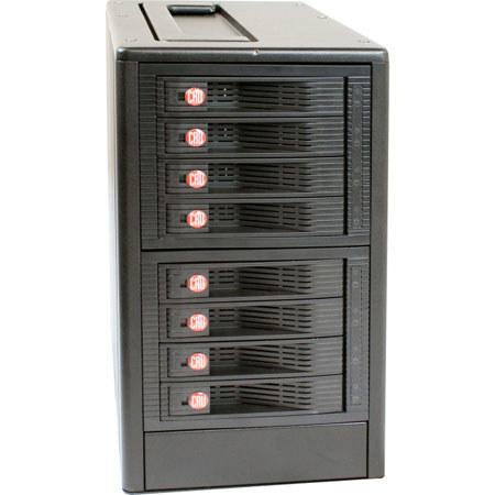 Wiebetech RTX800-XJ Bundle with 8-Bay Tower, RAID Card, Cables, 0TB