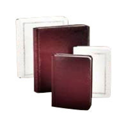 Webway Model 7, Presentation Prestige, Expandable Portrait Album with Solid Cranberry Covers, Holds 10 5x7" Photos, 1 Per Page.