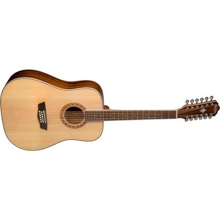 Washburn WD10S12 12-String Dreadnought Acoustic Guitar, Natural