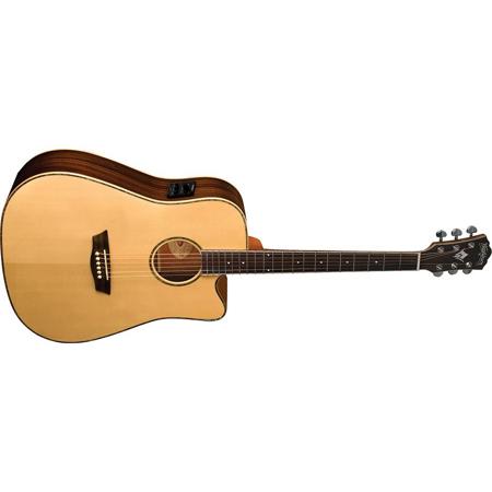 Washburn WD25SCE Dreadnought Cutaway Acoustic Guitar, Natural