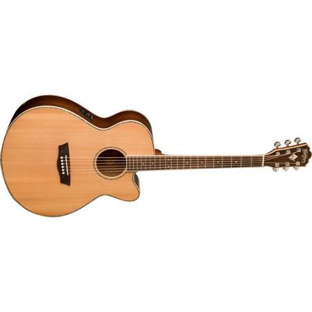 Washburn WG26SCE Grand Auditorium Cutaway Acoustic Guitar, Natural