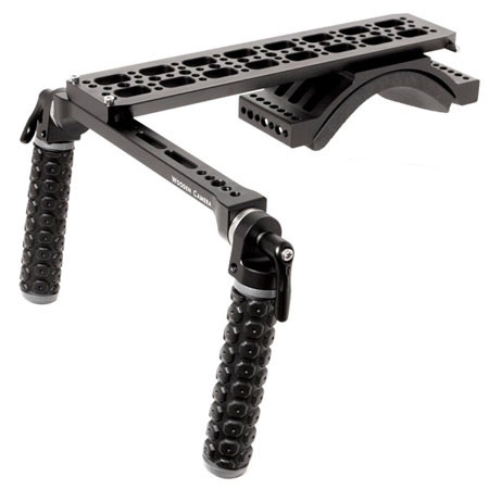 Wooden Camera Base Rubber Shoulder Rig