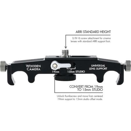 Wooden Camera 19mm/15mm Studio Universal Lens Support