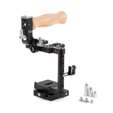 Wooden Camera Cage for DSLR and Mirrorless Cameras, Small