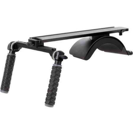 Wooden Camera Shoulder Rig v3 Base, Rubber Handles