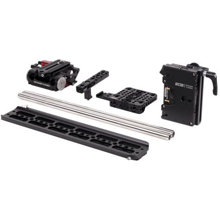 Wooden Camera Unified Accessory Kit w/Battery Slide Pro Gold Mount for Canon C70