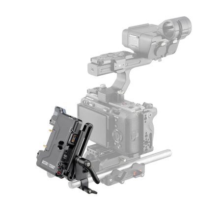 Wooden Camera Micro Battery Plate Slide for Sony FX3/FX30 Cameras, Gold Mount