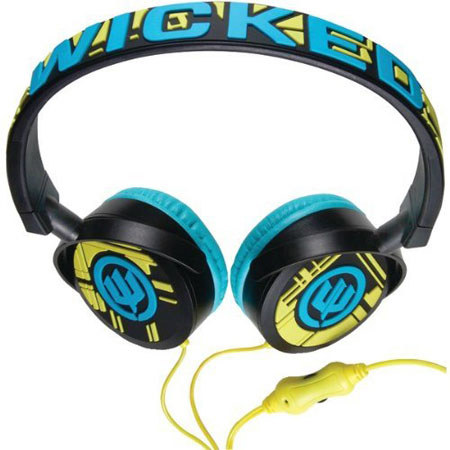 Wicked WI-8310 Hero 3D Design Noise Isolating On Ear Fit Headphones w/Enhan Bass