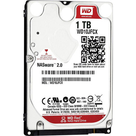 WD Red 1TB 5400 rpm IntelliPower, SATA III 2.5" Internal NAS HDD