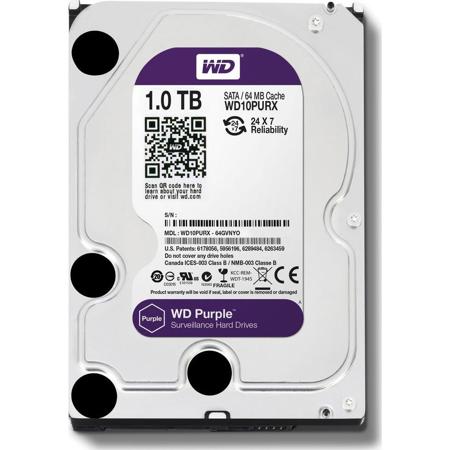 WD Purple Surveillance 1TB SATA 3.5" Internal Hard Drive