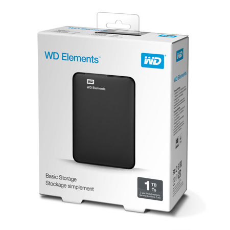 WD 1TB Elements USB 3.0 External Hard Drive WDBUZG0010BBK-WESN