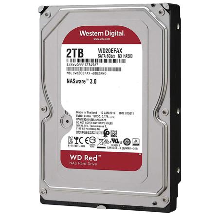WD Red 2TB NAS 3.5" Internal Hard Drive, 5400 RPM, SATA 6Gbps, 256MB Cache