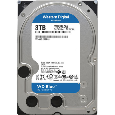 WD Blue 3.5" SATA III Internal Desktop Hard Drive 3TB Single 256MB Cache
