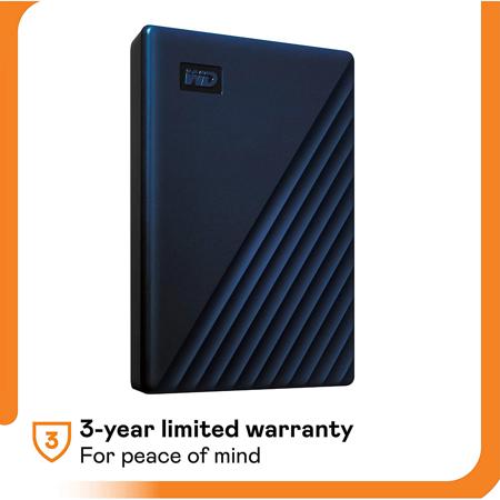 WD My Passport 2TB Portable USB 3.2 External Hard Drive for