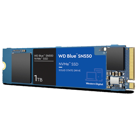 WD Blue SN550 1TB NVMe PCIe 3.0 x4 M.2 Internal SSD WDBA3V0010BNC-WRSN