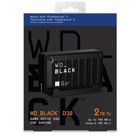 WD_BLACK D30 2TB Game Drive USB 3.2 Gen 2 External SSD