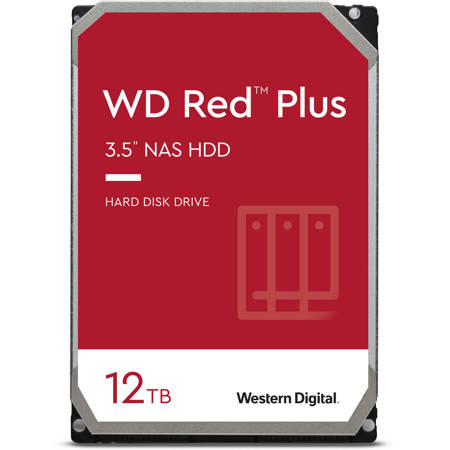 WD Red Plus 6TB SATA III 3.5" Internal NAS Hard Drive, 5640 RPM