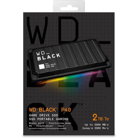 WD_BLACK P40 2TB Game Drive USB 3.2 Gen 2x2 External SSD
