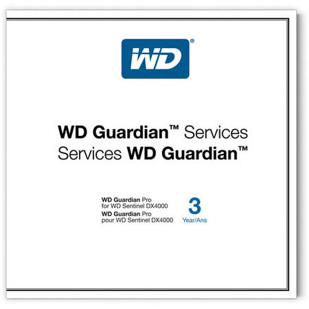 WD Guardian Pro 3 Years Warranty for Sentinel DX4000